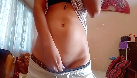 Hot naked pussy licking on a webcam with a hot girl