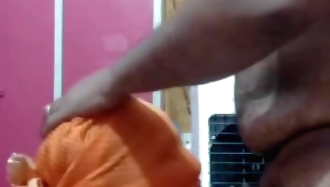 Indian bhabhi in her black clothes gives live video on webcam