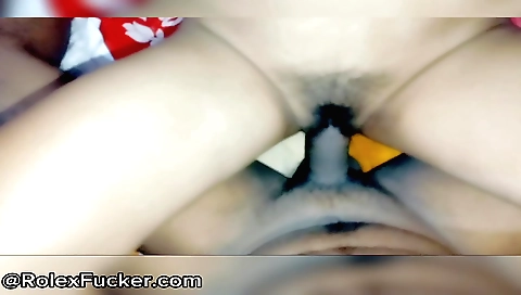 Indian girl in her tight hairy body doing a role play