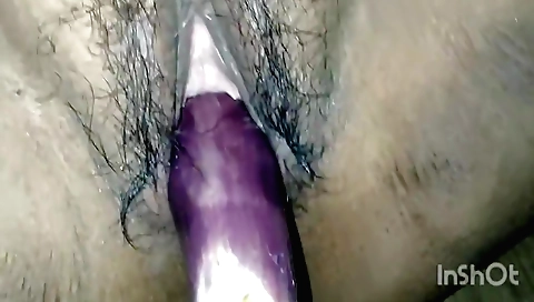 Hairy indian double brinjal cumin fuck in pussy and ass