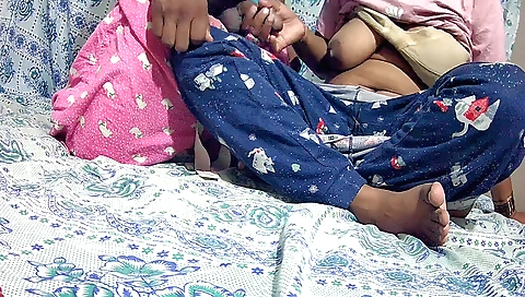 Busty indian stepmom and her boyfriend sex on the bed